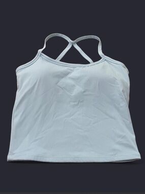 Women’s Light Blue Cross-Back Tank Top